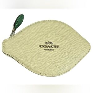 Coach Lemon Coin Case NWT